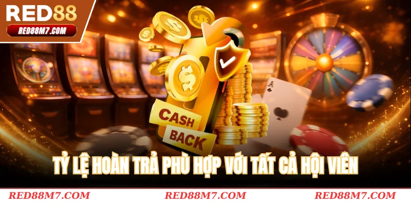 Tỷ lệ hoàn trả phù hợp với tất cả hội viên